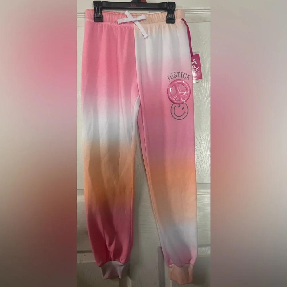Justice Kids Ombre Joggers - Pink and‎ Orange